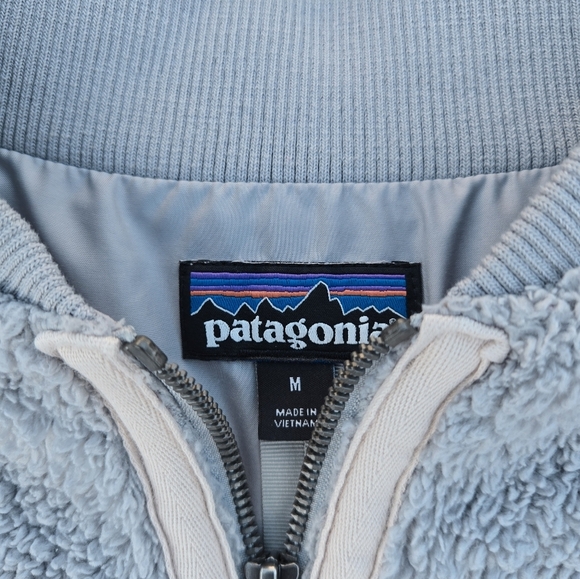 Womens MED Patagonia (Patagonia) Los Gatos Bomber Jacket Windproof Fleece Used - Picture 6 of 8
